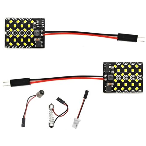 uds Panel 24 LED 12V W5W, T10, C5W, SV8.5, BA9S, T4W CANBUS 1000lm blanco intenso