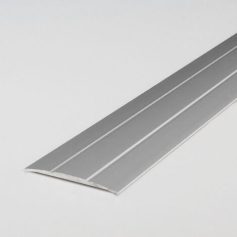Übergangsprofil "Den Helder" / Übergangsschiene, 38 mm, Typ: 12 (Aluminium eloxiert):-silber-1000-gebohrt