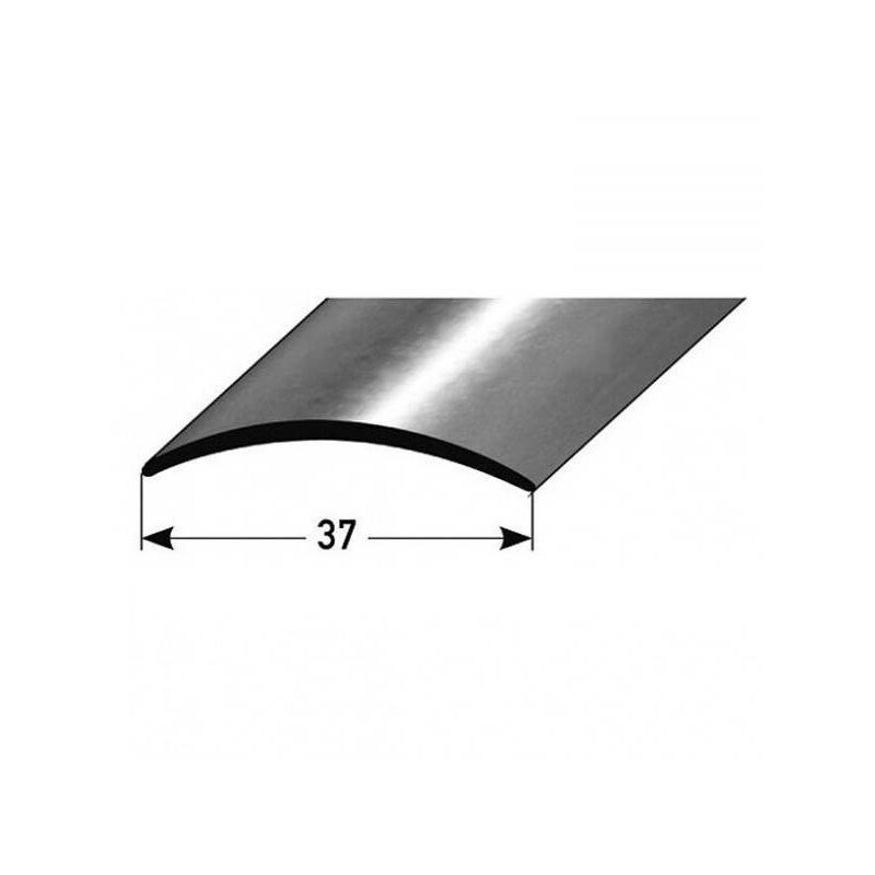 Übergangsprofil 'Kampen' / Übergangsschiene, 37 mm, Typ: 15 (Edelstahl poliert / matt, 1 mm Stäke)-Edelstahl poliert-2700-gebohrt