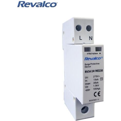 Überspannungs-Ableiter 1p+n 30ka 275v transient 1 Modul (eingeschweißt)
