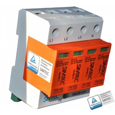 Überspannungsableiter B+C 4P 30kA SIMTEC SM30B+C/4-275 - 85201010
