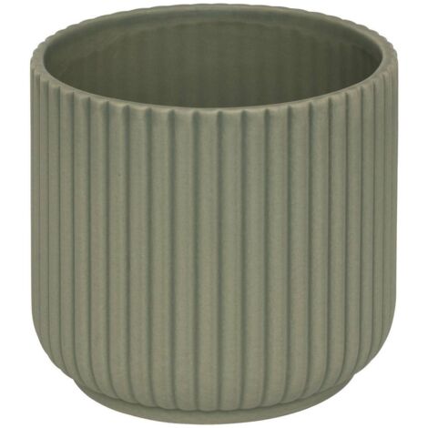 Übertopf Nuria Keramik D13xH12cm - Grün
