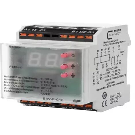 Überwachungsrelais 230 V/AC (max) 2 Wechsler Metz Connect 1102720570  1 St.