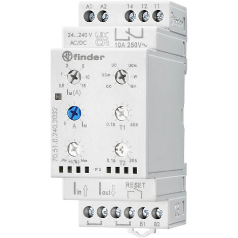 Überwachungsrelais 24, 24 - 240, 240 V/DC, V/AC 1 Wechsler Finder 70.51.0.240.2032  1 St.
