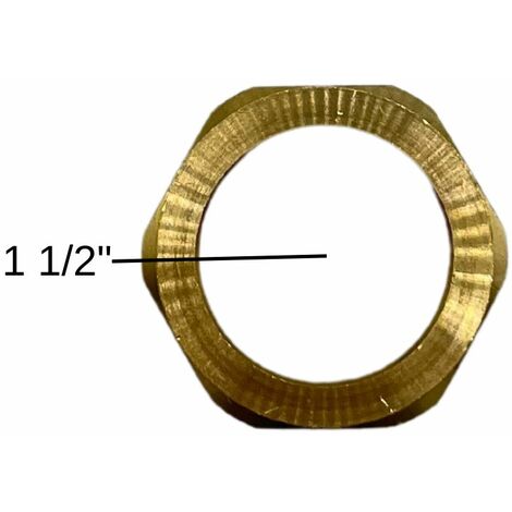 Überwurfmutter 1 1/2" Messing flachdichtend Solarindustrie Heizungstechnik