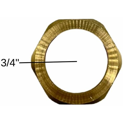 Überwurfmutter 3/4" Messing flachdichtend Solarindustrie Heizungstechnik