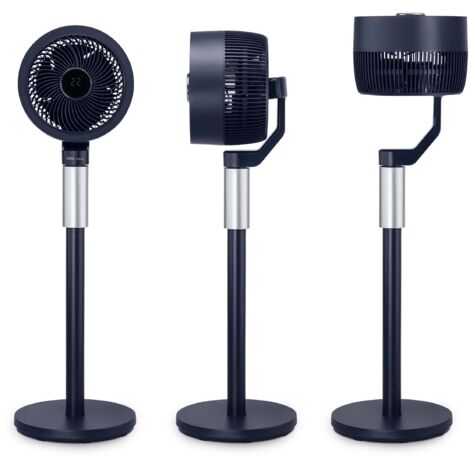 Ufesa 3D70 Ventilatore a Circolazione d'aria con Oscillazione 3D a 360º, Multidirezionale, 70W, 3 Velocità, 3 Modalità, 1m Altezza, Telecomando, Timer, Display LED