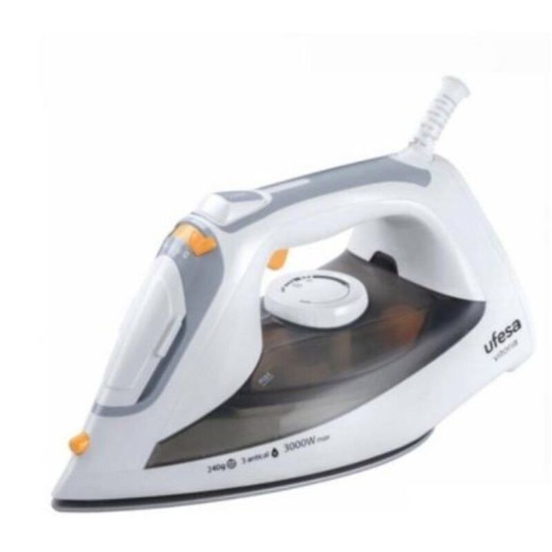 Ufesa PV3700 Iron 3000 W 45 g/min Ceramic Sole Automatic Shut-off Gray White