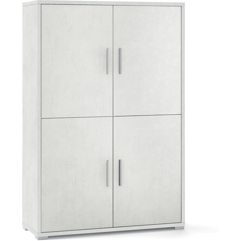 Ufficio Double Mobile 4a 161x108 Cm Ossido