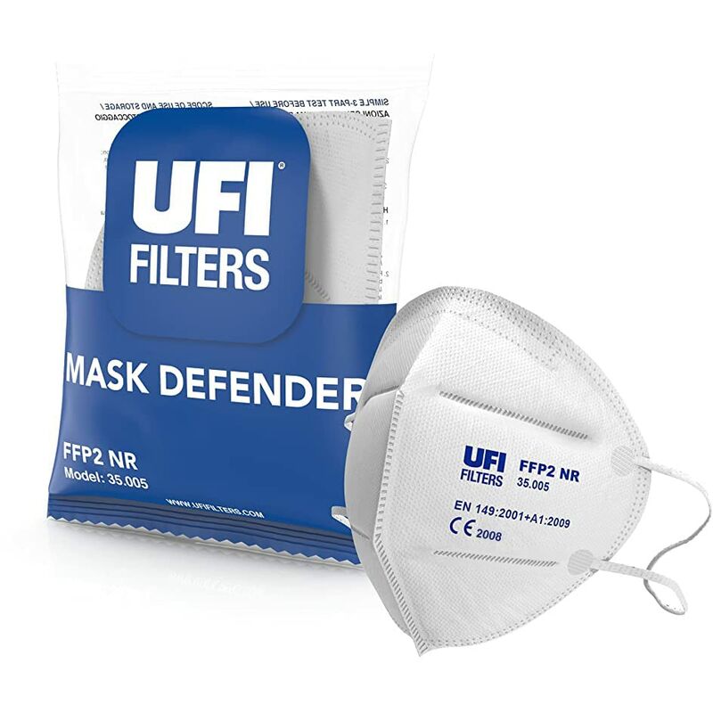 Image of Filters Mascherine FFP2, Bianco, Confezione da 20 Pezzi, taglia unica - UFI