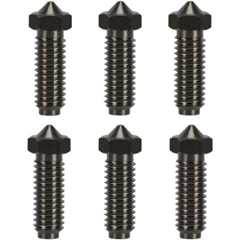 ugelli in acciaio temprato per Anycubic Kobra 2, accessorio per stampante 3D, ugelli in acciaio temprato da 0,4 mm, resistenti alle alte temperature per Anycubic Kobra 2, Kobra 2 Neo, 2 Pro, 2 Plus