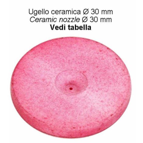 ugello Ø 30mm con foro Ø 1,8mm