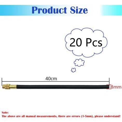 Ugello a spruzzo, 40 cm, adatto per impianti di irrigazione con tubi dell'acqua di diametro esterno di 8 mm (20 pezzi per confezione)