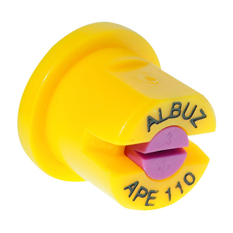 Image of Albuz - Ugello a ventaglio in ceramica ape 110° giallo