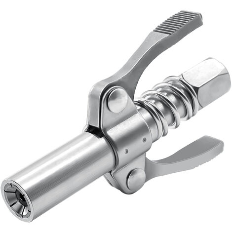 Ugello Accoppiatore Pistola Grasso Doppia Maniglia Manico Ingrassatore Serrante