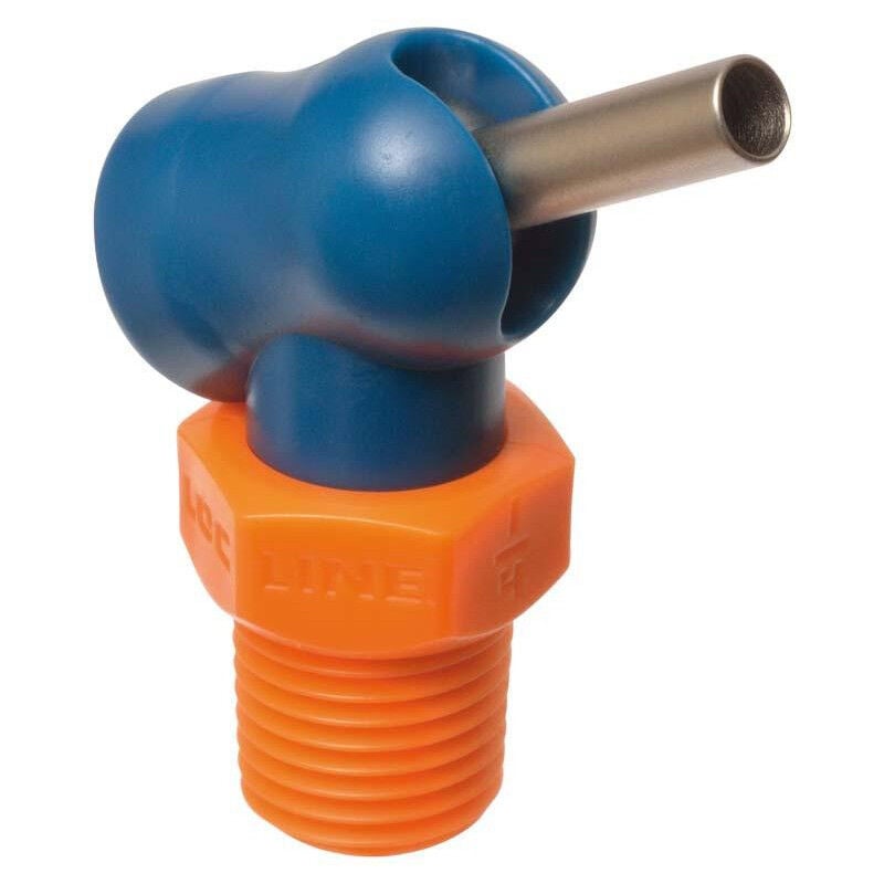 Ugello ad alta pressione xw per 1/4 70BAR Ø3X12,7 mm Cubo liquido di raffreddamento a Loc-Line Blue-Orange