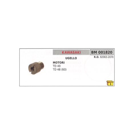Ugello carburatore KAWASAKI TD40 TD48 (60) decespugliatore 92063-2070