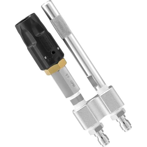 Ugello di lavaggio flessibile versatile 2 in 1 da 3 a 7 GPM per tetti, ponti e recinzioni, regolabile per l'uso con idropulitrice