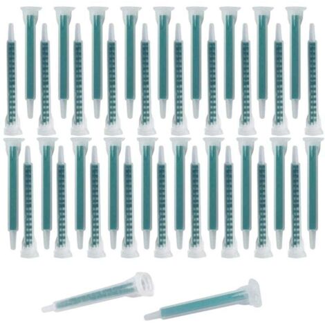 Ugello di miscelazione epossidica 40 pezzi Punta per cartuccia elettrostatica 50 ml/1,7 oz (rapporto 1:1/1:2) 16 elementi