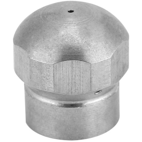 Ugello di pulizia Lyrlody per la pulizia di tubi con filettatura G 1/8" Ugello per la pulizia di tubi Ugello di scarico fognario per tubo flessibile per idropulitrice ad alta pressione