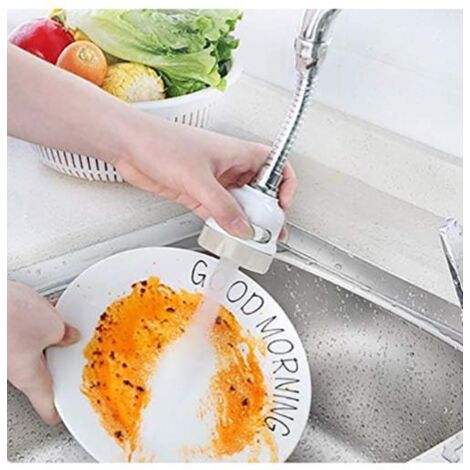 Ugello filtro, testa rubinetto cucina girevole a 360 gradi, 3 modalità regolabile soffione doccia filtro spruzzatore per cucina bagno (estendibile)