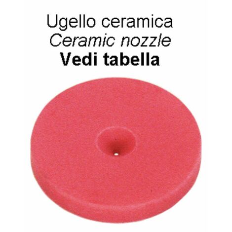 Ugello in ceramica Ø 18mm foro Ø 1,2mm