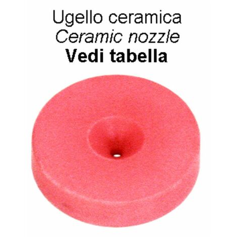 Ugello in ceramica AMT Ø 15x3 con foro Ø 1,5mm