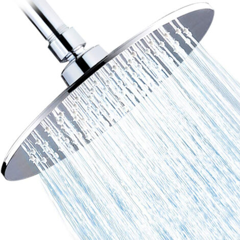Ugello per doccia con placcatura completa in ABS, ugello rotondo da 8,5 pollici, ugello per doccia per hotel e bagno