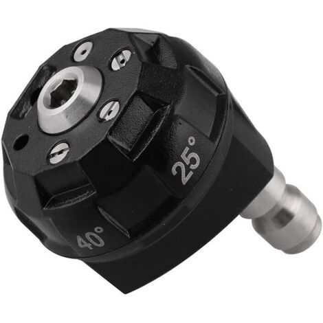 Ugello per irrigazione 6 in 1 per idropulitrice da giardino, ugello per irrigazione da 6,35 mm, accessori per ugelli per lavatrice auto