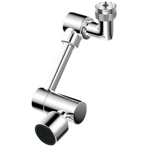 Ugello per rubinetto girevole a 1080 gradi: ugello per rubinetto multifunzionale - filtro per rubinetto a 4 strati - filettatura da 20-24 mm - 2 modalità di uscita dell'acqua - adattatore per rubinett