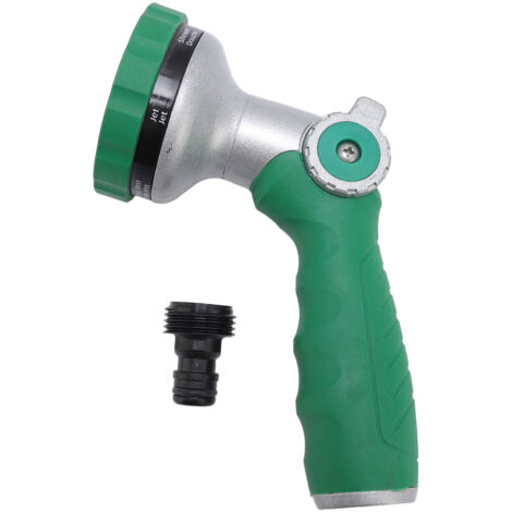 Ugello per tubo da giardino a 6 modalità - Impugnatura ergonomica antiscivolo, alta pressione, per lavaggio auto e irrigazione