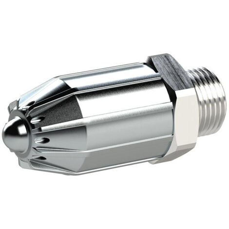 Ugello rotondo in pressofusione di zinco AG, alluminio, lunghezza 41 mm, diametro interno 17 mm