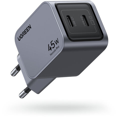 Ugreen 35008 chargeur pour appareils mobiles Universal Grey Current alterna Fast Charge Indoor