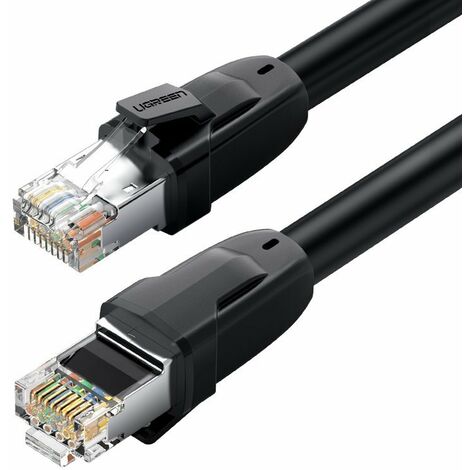 Ugreen 3m Kabel Internetkabel Netzwerk Ethernet Patchkabel RJ45 Cat 8 T568B Schwarz