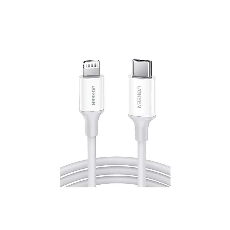 Ugreen 10493 cable de conector Lightning 1 m Blanco