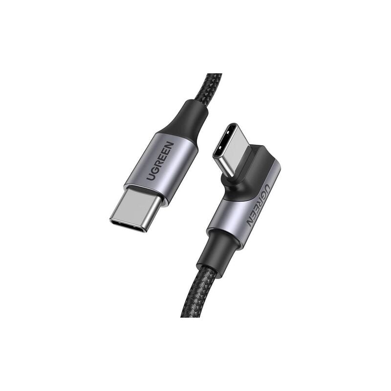 Ugreen - Câble usb-c pd qc coudé 100W 5A 1m noir