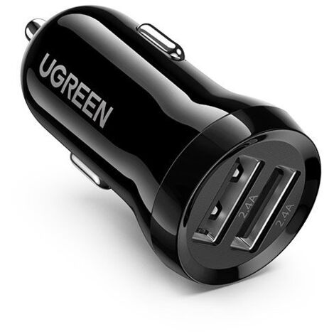 UGREEN ED018 Autoladegerät, 2x USB, 24W (schwarz)