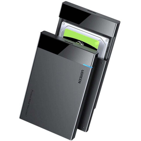 Ugreen festplattengehause 25 sata 6tb usb c - schwarz