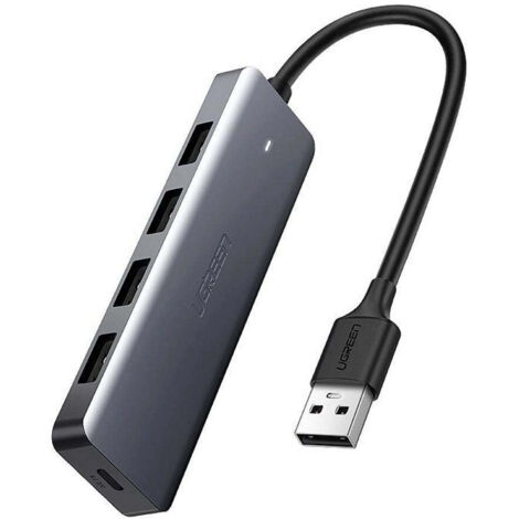 Ugreen hub usb a vers 4x usb a 30 1x alimentation micro usb - gris