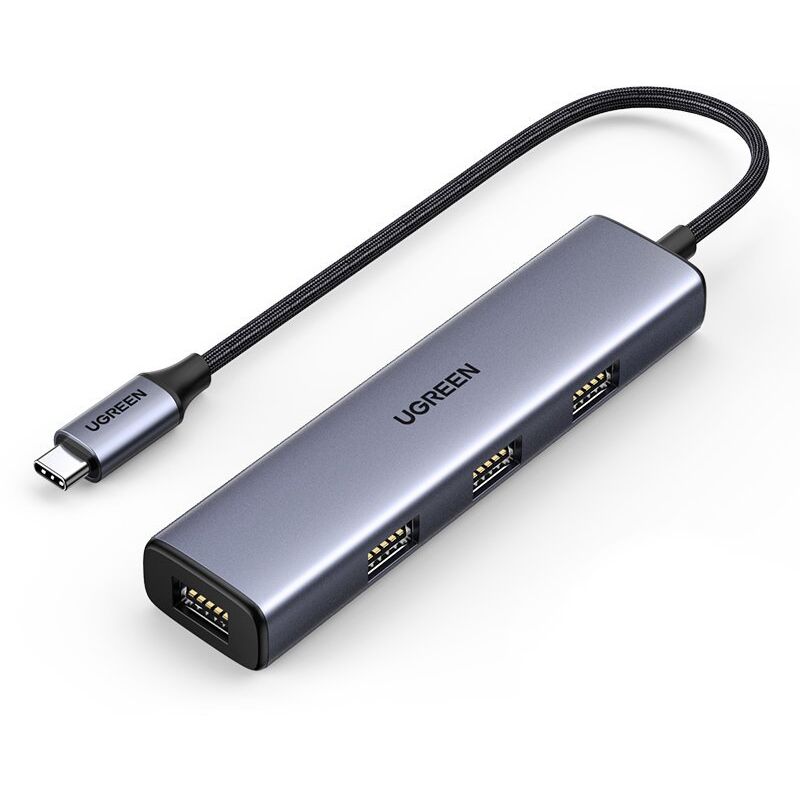 Ugreen Usb-c Auf 4x Usb 3.2 Hub Splitter Silber