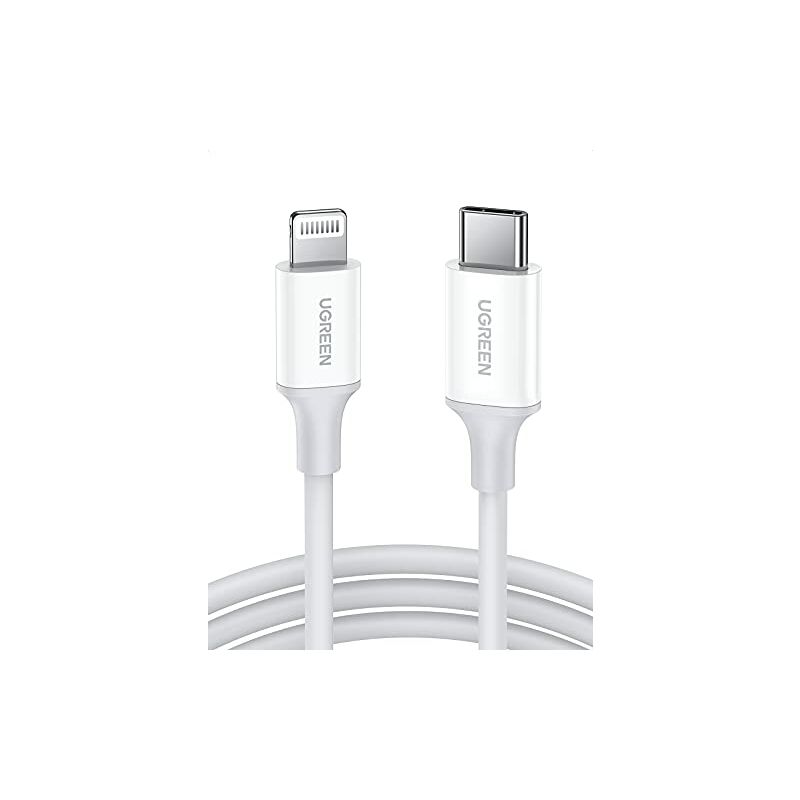 Image of Ugreen - usb c to Lightning 3ft cable usb c to Lightning 3ft MFi pd certified fast charging compatiblewith iPhone 14/14 Pro, iPhone 13/13 Pro, iPhone