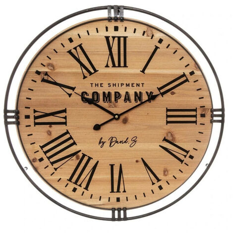 Uhr Colonial Metall & Holz D58 cm Atmosphera