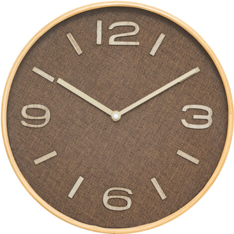 Uhr Ellis Tonkastanienbraun D30cm - Atmosphera créateur d'intérieur