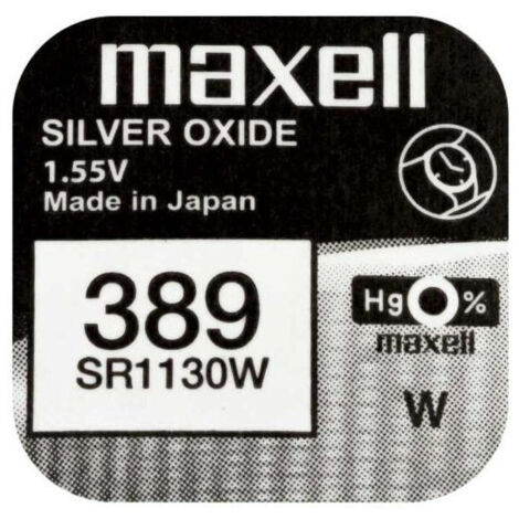 Uhrenbatterie 389 Maxell Silberoxid Sr1130sw 389/maxell