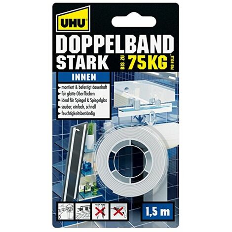 UHU 46855 Doppelseitiges Klebeband UHU® (L x B) 1.5 m x 19 mm 1 St.