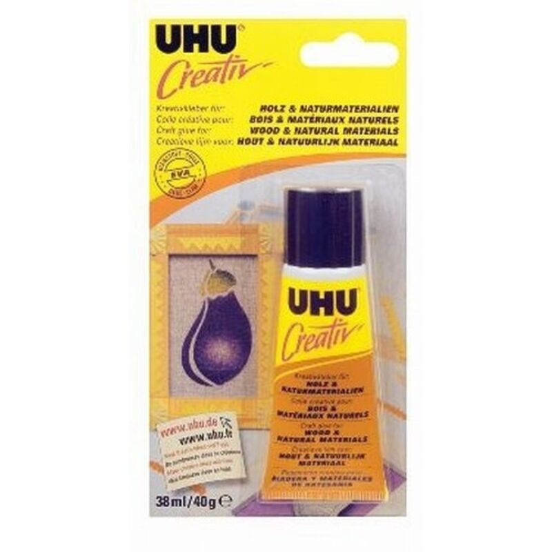 Uhu 47275 Spezialkleber, Creativ, Holz, Naturmaterialien Tube, 38 Ml