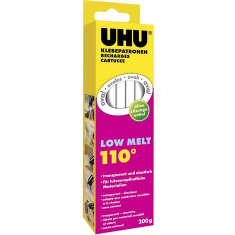 UHU 48630 Stick colla a caldo 170 mm Trasparente 200 g 10 pz.