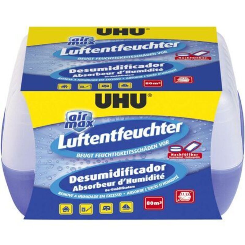 UHU D&eacute;shumidificateur &agrave; granules  Air Max 32 m&sup2; transparent X29671