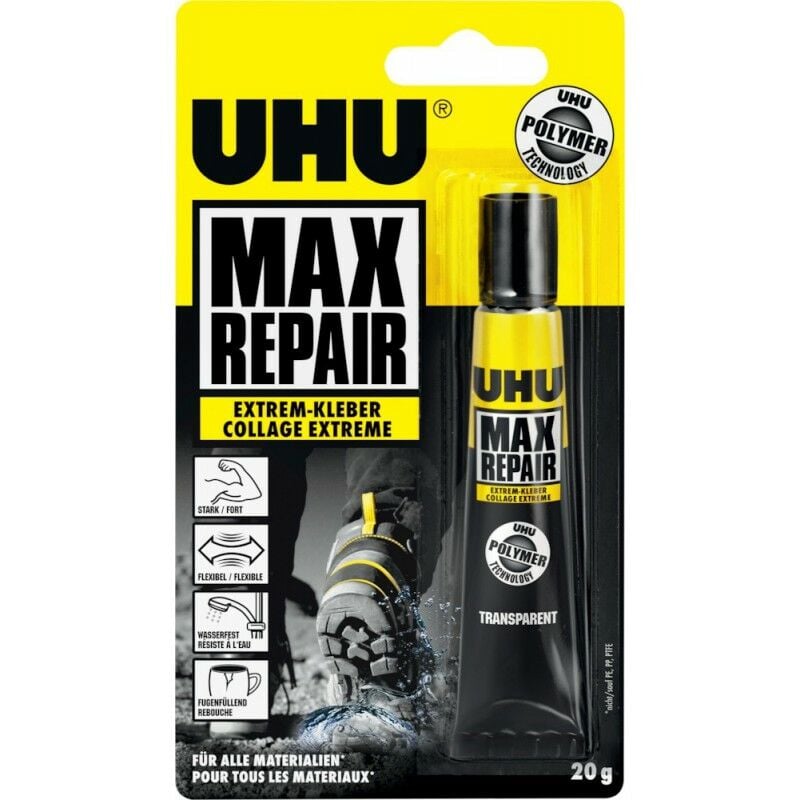 

cola ultra fuerte MAX REPAIR EXTREME - 20g (por 6) - UHU