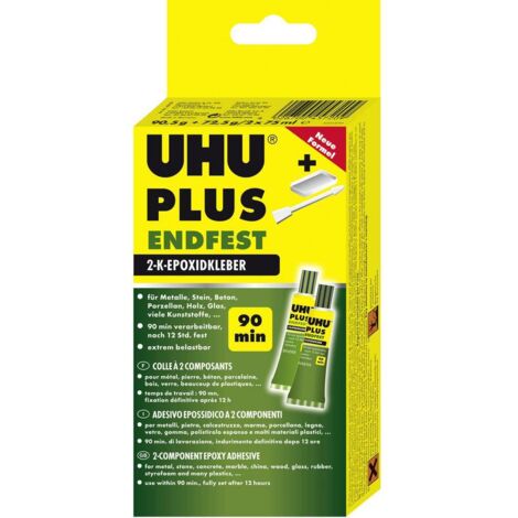 UHU Colle 2 composants adhésif époxyde transparent 163 g
